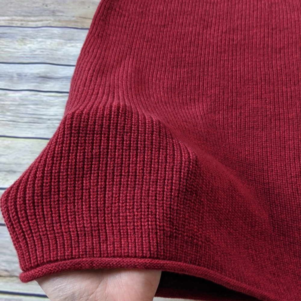 Athleta Pinewood Red Wool Knit Sweater Dress - Picture 8 of 9